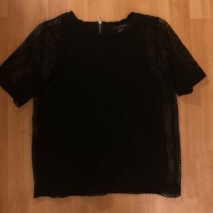 Banana Republic size s black top with mesh